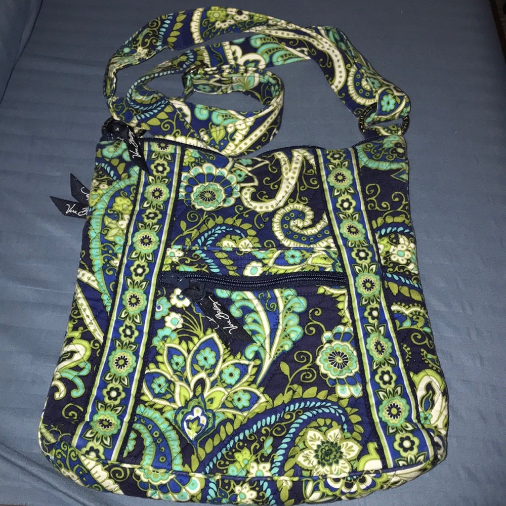 Vera Bradley Rhythm And Blues Floral Purse Bag